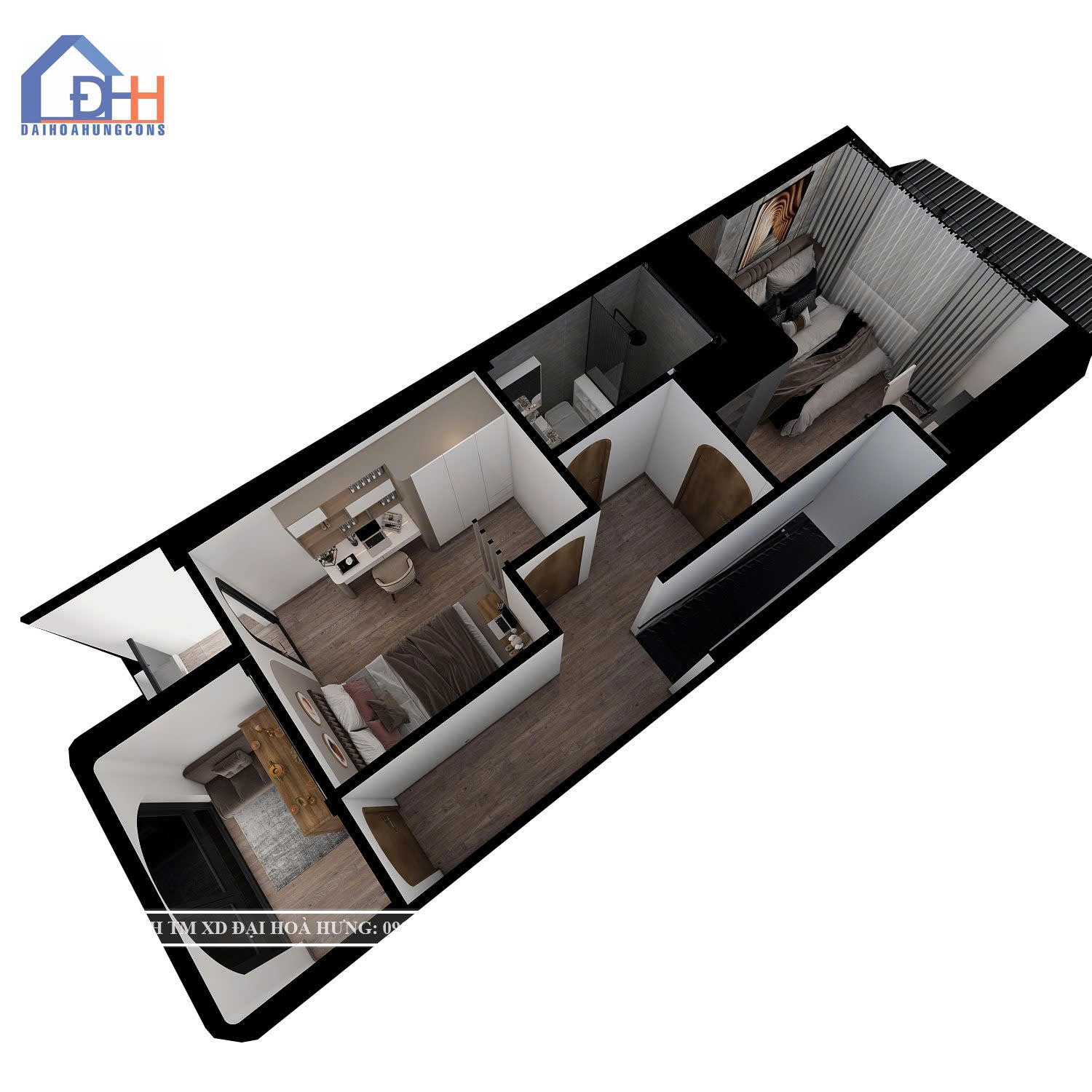 thiết kế tầng 1 nhà phố